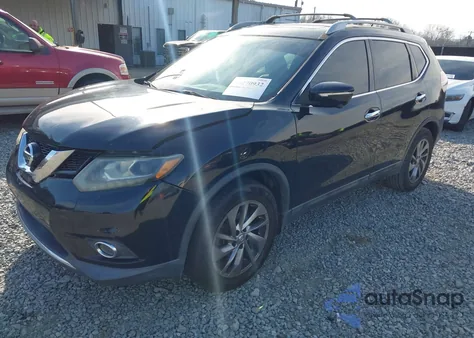 2014 Nissan Rogue Sl z USA, uszkodzony, nr VIN 5N1AT2MT7EC869885